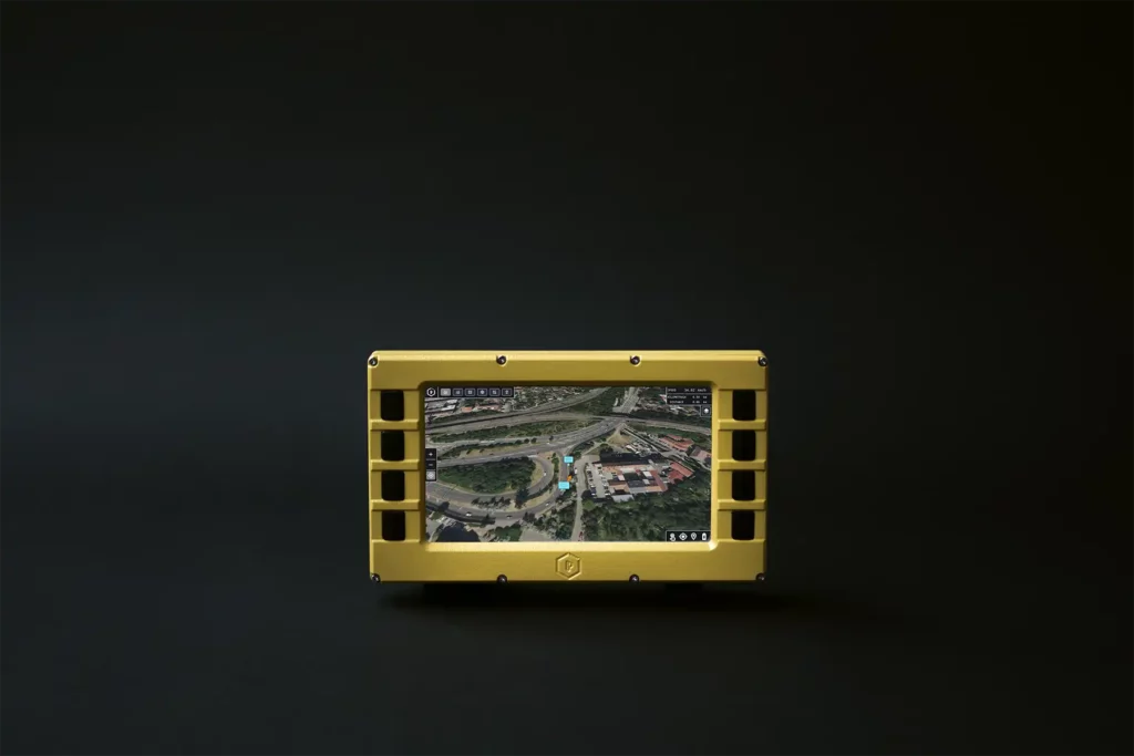 Display driver unit with urban satellite view and real-time telemetry overlay