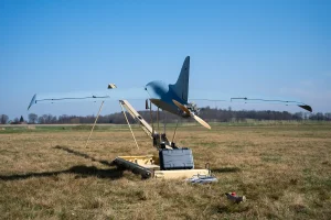 Autonomous UAV MTS mounted on a field launch catapult system